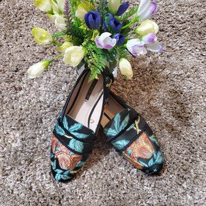 Zara Floral Shoes loafers